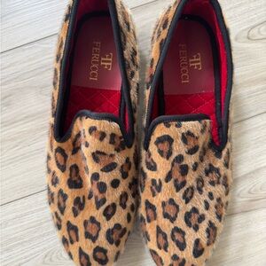 FERUCCI PANTHER PRINT LOAFER SIZE 9 PROM WEDDING SHOES OR ANY OCCASION